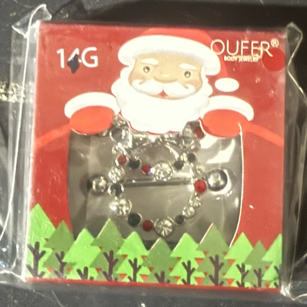 NWT OUFER Christmas 14G Body Jewelry